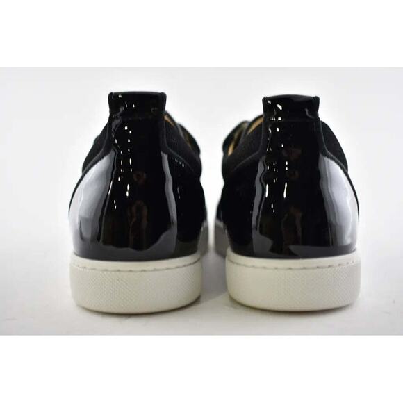 Christian Louboutin Louis Junior P Strass Donna Flat Black Low Top Sneaker 37 - Picture 11 of 12